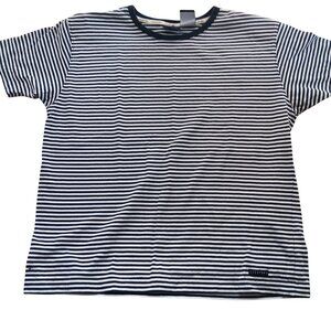 Medium Vintage T-shirt Single Stitch 90's Women's Lizsport Striped Cotton Mommy